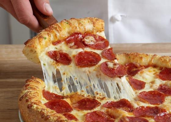 YUMMY !!!  Pepperoni Hand Tossed Pizza