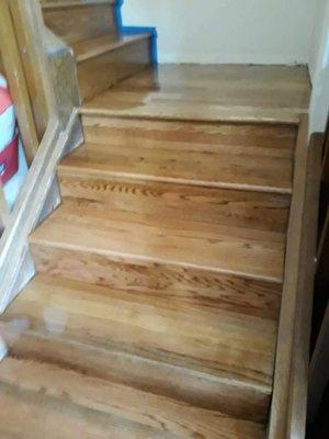 Hardwood steps