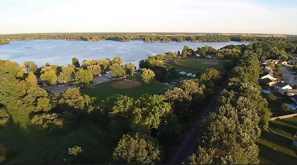 Springfield IL lake. This is a still photo from a video