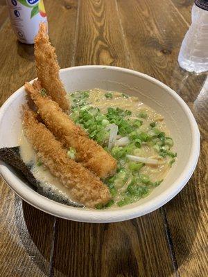 Shrimp tempura ramen