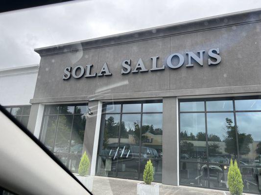 The place you have to wait outside because all the salons are locked inside. So the gloss suite salon is inside