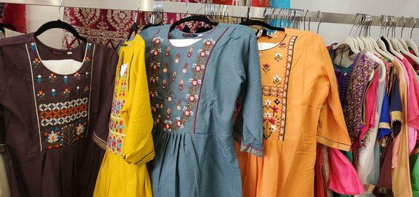 Kurtis. Beautiful embroidery kurti set at an unbeatable price!