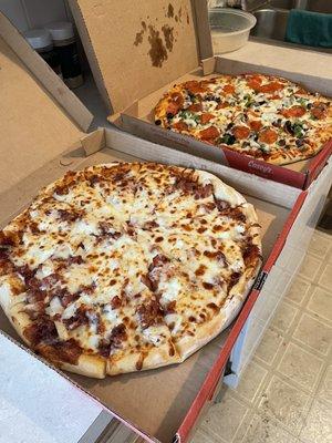 Both pizzas