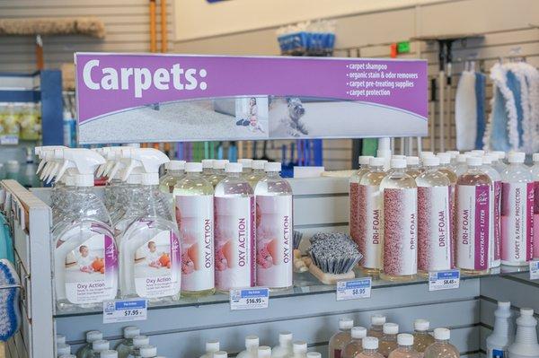 Carpet cleaning products