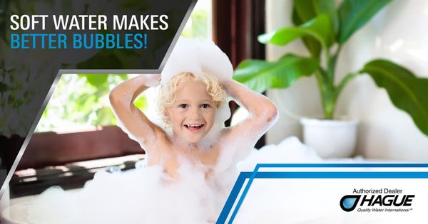 Clean, soft water helps create better bubbles! For clean, soft water in your home, give us a call!