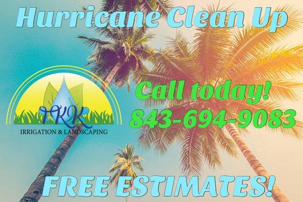 Serving South Carolina and North Carolina for help with Hurricane Clean Up!