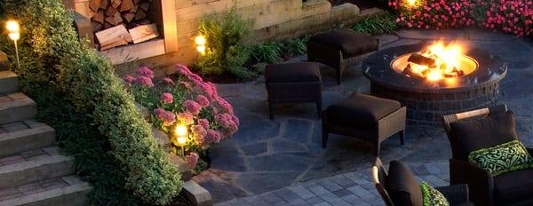 Patio and firepit