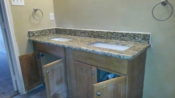 Bathroom Countertops, and backsplash