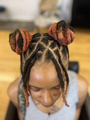 Loc buns