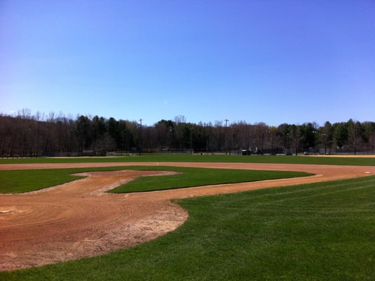 View from baseball diamond