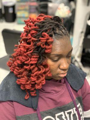 Loc curls