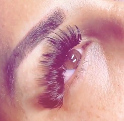 Mega Volume Lashes. For full VA VA VOOM! Book your service today.