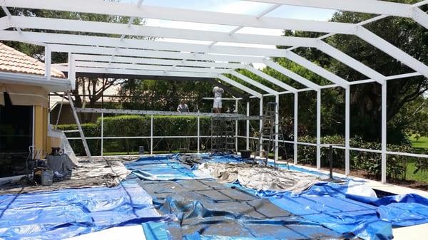 JPM Pool Cage Restoration