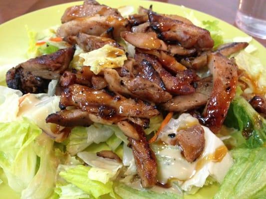 Chicken teriyaki salad