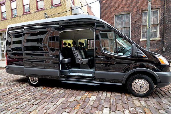 Ford Transit Shuttle (15 Passengers)
  
 Perfect for Wedding Tranport ||
  Airport Trips & Cruise Terminals ||
  Winery Tours + Hiking Trips