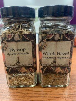 Tea Supplies! Hyssop- for sore throats and digestive tracts, Witch Hazel for skin clearing & brightening, good for the gums