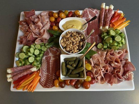 Catering menu meat platter