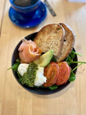 Fresh Aussie (Smoked Salmon breakfast) to die for