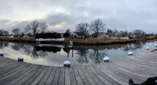 Dock next to Millburn park