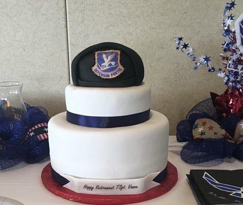 Military retirement cake