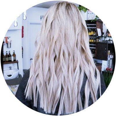 # cynthesized Icy blonde beach waves