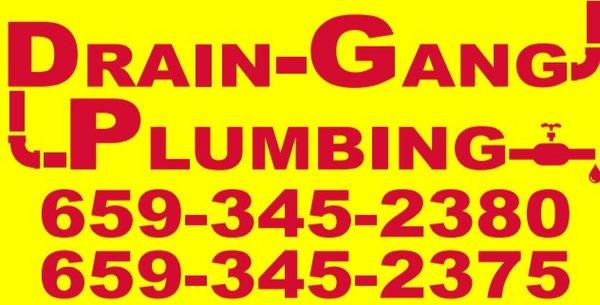 Call Drain Gang for all your plumbing needs! 24/7