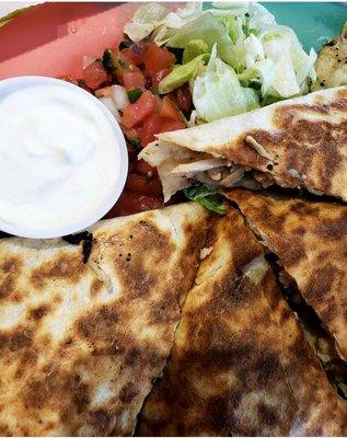 The chicken quesadillas are a fav of mine:)