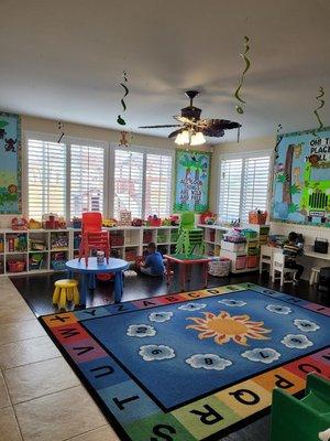 Learning center and play center for toddlers