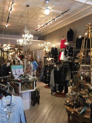 A fun shop with great dressy clothes gifts and readers too