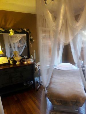 A beautiful space to enjoy a relaxing facial