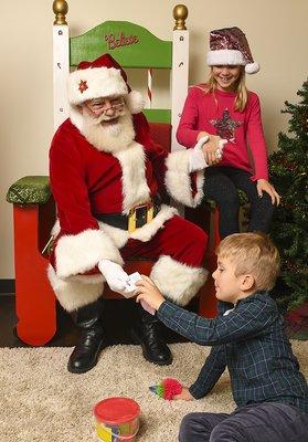 Sensitive Santa is an event that allows our pediatric rehab patients to meet Santa Claus in a low stimulus environment.