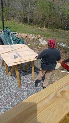 Cutting for framing windows