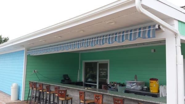 Surf Rider - Marina Shores (Virginia Beach) Outside Bar. Rainier Awning