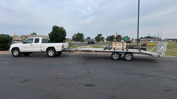 Small flatbeds to ship side x sides, golf carts, or light weight freight.