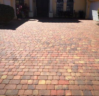 Paver Sealer Job in Viera, Fl