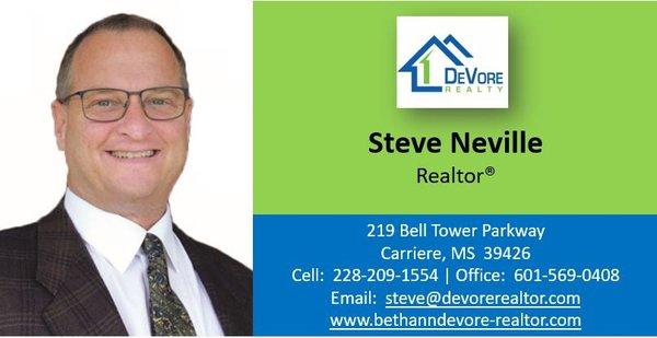 Steve Neville, Agent/Realtor