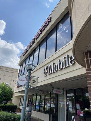 Soccer store is up on the second level