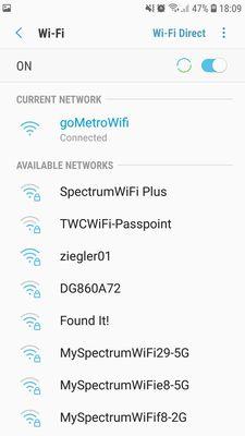 Go Metro WiFi is working!