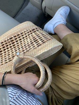 Straw purse