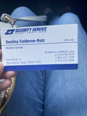 This is Destiny's information, she's great y'all!!