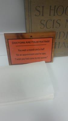 LoL. In the exam room.