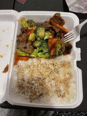 Beef and broccoli