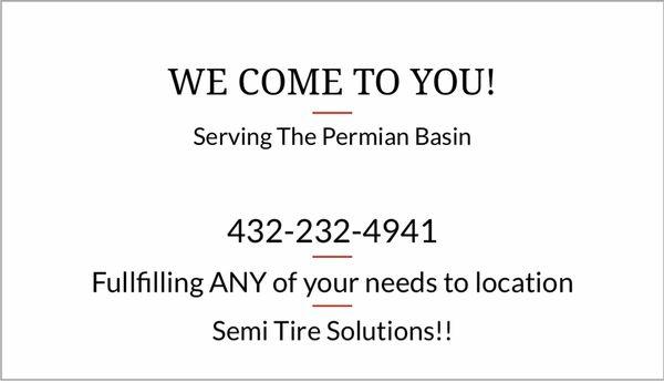 Anywhere in the permian basin!! We charge by the mile cheap one way