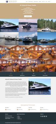 Listing page for Selene Yachts Northwest. We created a custom solution that automagically pulls in data from their Yachtworld Listings!