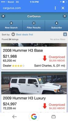 Here is one example of what this vehicle price suppose to be