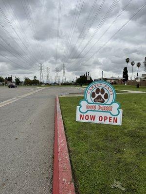 Advertisement for the new Garvey Paws Dog Park