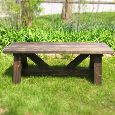 One of many styles of benches we can create for you using reclaimed wood!