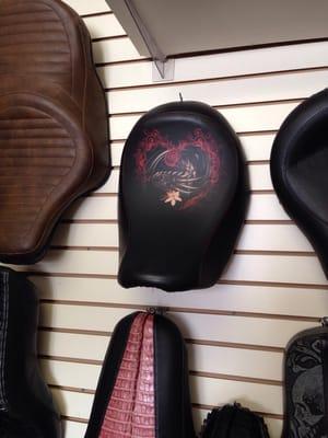 Motorcycle leather work and repairs seams to b ther specialty