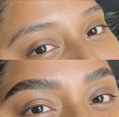 Brow lamination + brow wax + brow tint