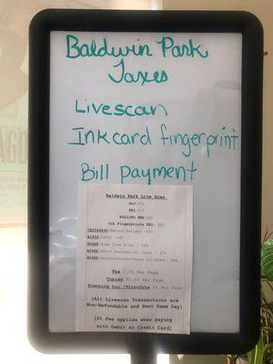 Baldwin Park Taxes and Services